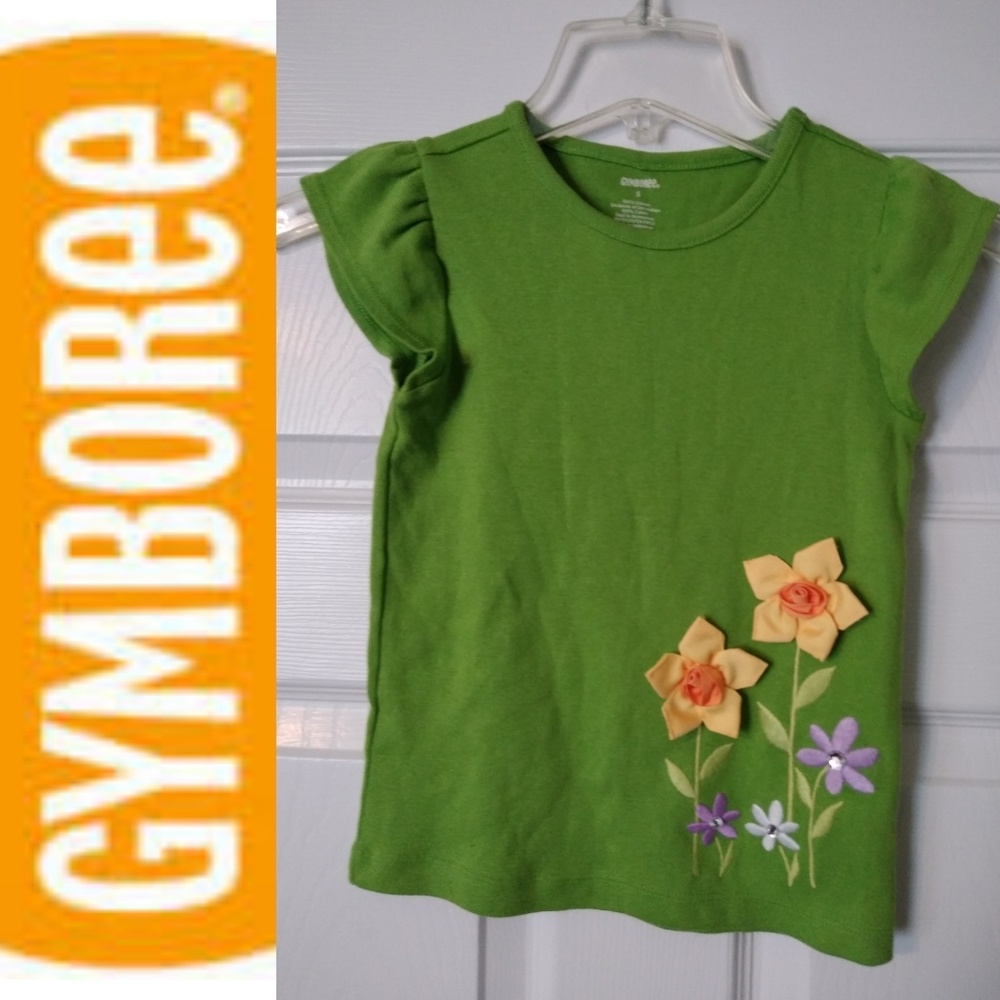 🆕Gymboree size 5 girls top shirt green yellow